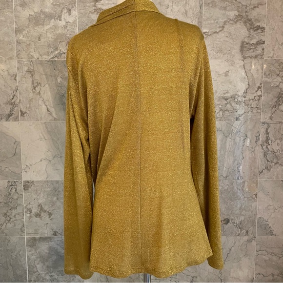 1 State Sparkle Cozy Criss Cross Long Sleeve Top - Picture 5 of 6